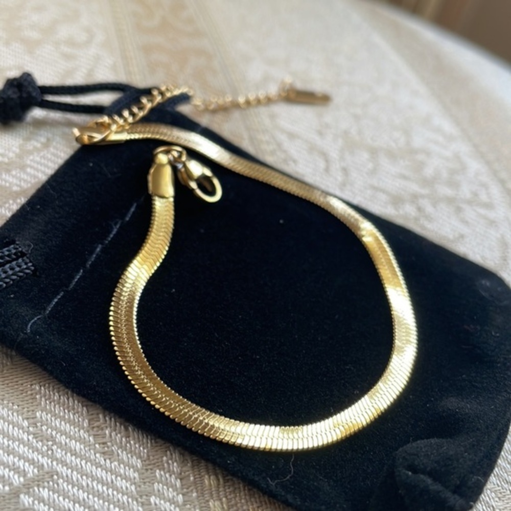 🖤5/$25 bracelet chain gold Karat plating Solid stainless steel JO